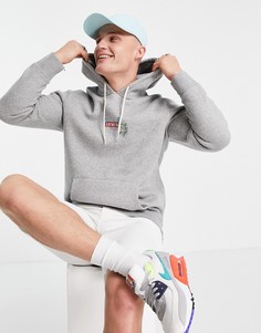 Серый меланжевый худи с принтом животного и логотипом на груди Levis Levis®