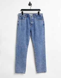 Прямые выбеленные джинсы Topman-Голубой
