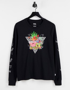 Черный лонгслив Vans X Spongebob Bikini Bottom-Черный цвет