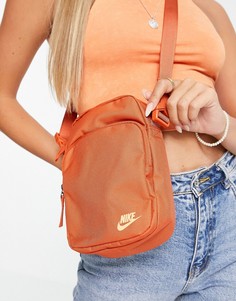 Оранжевая сумка для полетов через плечо Nike-Оранжевый цвет