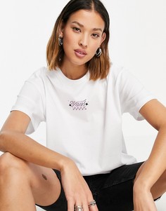 Белая oversized-футболка Vans Check Together-Белый