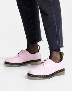 Розовые туфли из гладкой кожи Dr Martens 1461 Iced-Розовый цвет