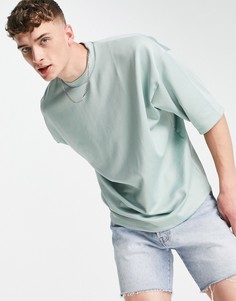 Светло-зеленая oversized-футболка ASOS DESIGN-Зеленый цвет