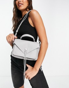 Серая сумка сэтчел с ручкой сверху Rebecca Minkoff-Серый