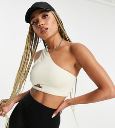 Асимметричный кроп-топ кремового цвета ellesse-Белый