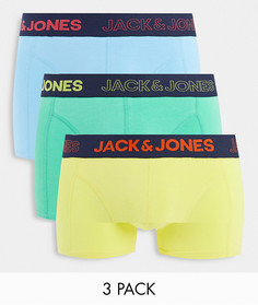 Набор из 3 боксеров-брифов разных неоновых цветов Jack & Jones-Multi