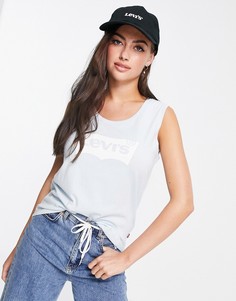 Голубая майка с логотипом Levis The Muscle-Голубой Levis®