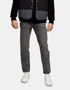 Серые прямые джинсы Topman-Серый