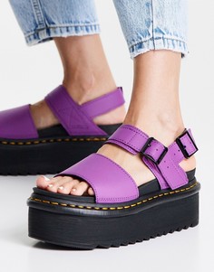 Фиолетовые сандалии Dr Martens Voss Quad-Фиолетовый цвет
