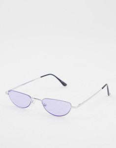 Полукруглые солнцезащитные очки с фиолетовыми стеклами Pieces-Фиолетовый цвет