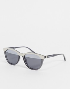 Двухцветные солнцезащитные очки Calvin Klein Jeans-Серый