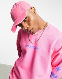 Выбеленная розовая бейсболка ASOS DESIGN-Розовый цвет
