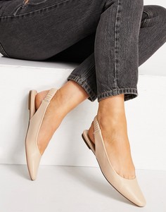 Розоватые туфли на плоской подошве с ремешком через пятку Schuh Lettie-Розовый цвет