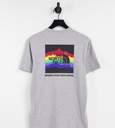 Серая футболка The North Face Rainbox – эксклюзивно для ASOS-Серый