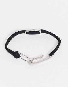 Черный браслет-шнурок Icon Brand ID