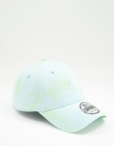 Голубая кепка с эффектом тай-дай New Era 9forty LA-Голубой