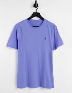 Голубая футболка с логотипом в виде игрока поло Polo Ralph Lauren-Голубой