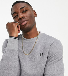 Серый свитшот с круглым вырезом Fred Perry