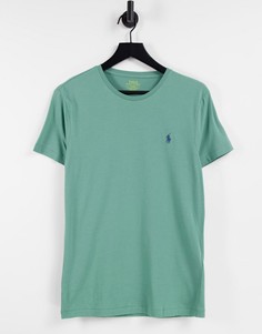 Зеленая футболка с логотипом в виде игрока поло Polo Ralph Lauren-Зеленый цвет