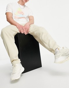 Окрашенные натуральными красителями кремовые джоггеры Reebok Classics-Белый
