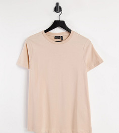 Бежевая футболка из органического хлопка с круглым вырезом ASOS DESIGN Maternity-Розовый цвет