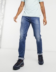 Прямые эластичные джинсы цвета индиго Replay-Голубой
