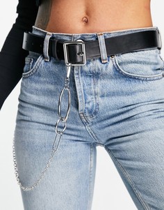 Черный ремень-цепочка SVNX-Черный цвет