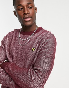Вязаный джемпер с круглым вырезом Lyle & Scott-Красный