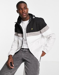 Куртка с контрастными вставками и кокеткой Lyle & Scott-Черный цвет