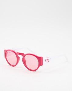 Красные солнцезащитные очки с логотипом Calvin Klein Jeans-Красный