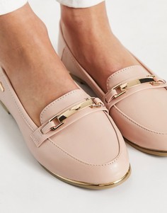 Бледно-розовые лакированные лоферы с трензелем Accessorize-Розовый цвет