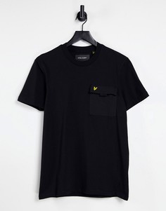 Черная футболка с нагрудным карманом Lyle & Scott-Черный цвет