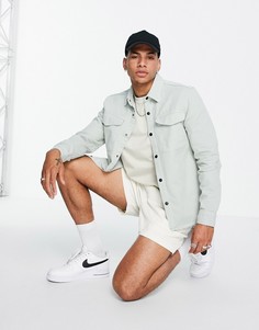 Зеленая рубашка навыпуск River Island-Зеленый цвет