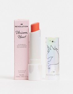 Бальзам для губ I Heart Revolution - Unicorn Heart Glow Balm (Adventure)-Оранжевый цвет