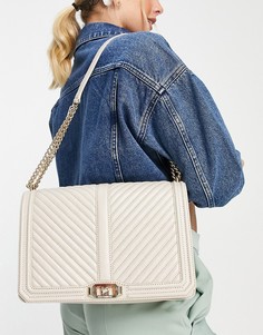 Песочная стеганая сумка на плечо Rebecca Minkoff-Светло-бежевый цвет