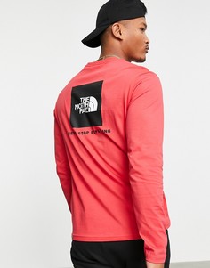 Красный лонгслив The North Face Red Box