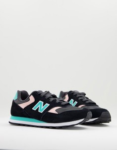 Черные кроссовки New Balance 393-Черный цвет