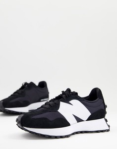 Черные кроссовки New Balance 327-Черный цвет