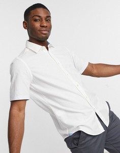 Рубашка с короткими рукавами BOSS Business Luka-Белый