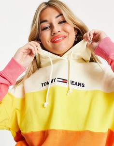 Разноцветный худи в стиле колор-блок Tommy Jeans-Multi