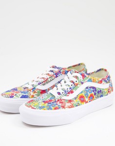 Разноцветные кроссовки из ткани с принтом Vans X Liberty Old Skool Tapered-Многоцветный