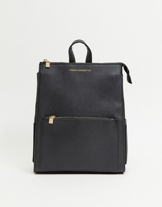 Черный рюкзак на молнии в стиле oversized French Connection-Черный цвет