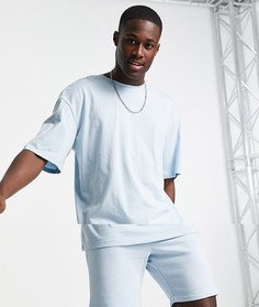 Голубой комплект из oversized-футболки и шортов Jack & Jones Originals