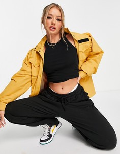 Светло-коричневая куртка с карманами в утилитарном стиле Nike M65-Коричневый цвет