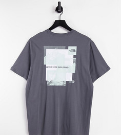 Серая футболка The North Face Stripe Mix – эксклюзивно для ASOS-Серый