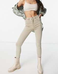 Джинсы песочного цвета Topshop Jamie-Нейтральный