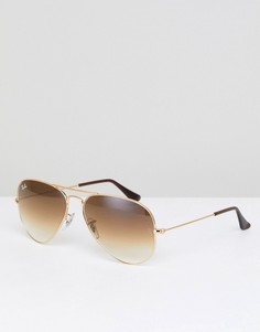 Солнцезащитные очки-авиаторы Ray-Ban-Золотой