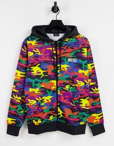 Разноцветный худи на молнии Diesel x Pride-Multi