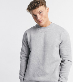 Серый меланжевый свитшот ASOS DESIGN