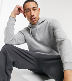 Серый меланжевый худи ASOS DESIGN